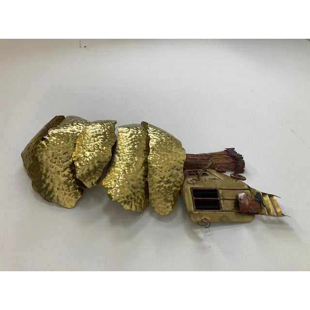 Copper Copper Tree Wall Sculpture from Daniel dHaeseleer, 1970s For Sale - Image 8 of 10