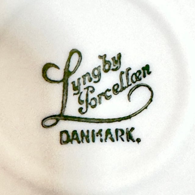 Vintage Danish Blue & White Striped Pot With Lid by Axel Brüel for Lyngby Porcelain For Sale - Image 13 of 13