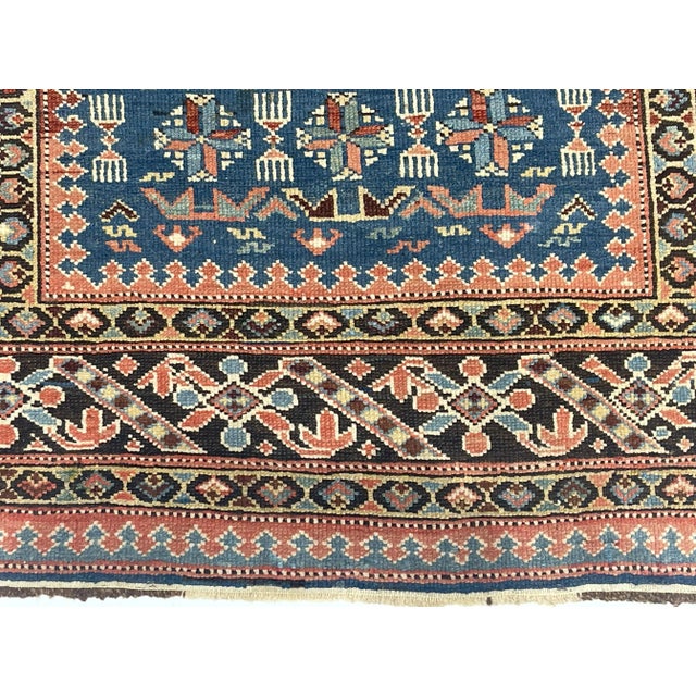 Antique Caucasian Kuba Rug 3’10" X 6’3” For Sale - Image 4 of 7