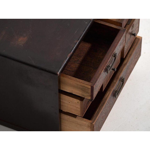 Antique Japanese Auxiliary Chest of Drawers For Sale - Image 4 of 11