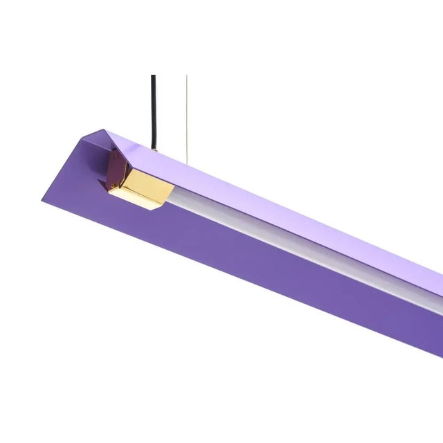 Medium misalliance ex lavender suspended light by lexavala dimensions: d 16 x w 100 x h 8 cm materials: powder coated...