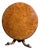 Victorian Round Table in Burr Walnut, 1860 For Sale