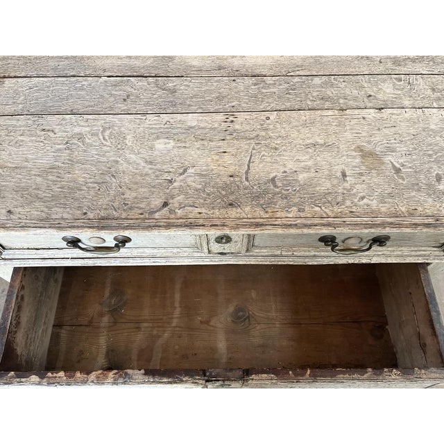 18th Century English Bleached Oak Jacobean Chest of Drawers For Sale - Image 18 of 18