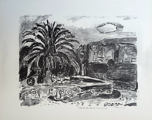 Hans Purrmann, Composition, 1966, Lithograph