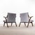 Grey Slubbed Cotton Armchairs by Frantisek Jirak for Tatra, 1950s For Sale - Image 6 of 9
