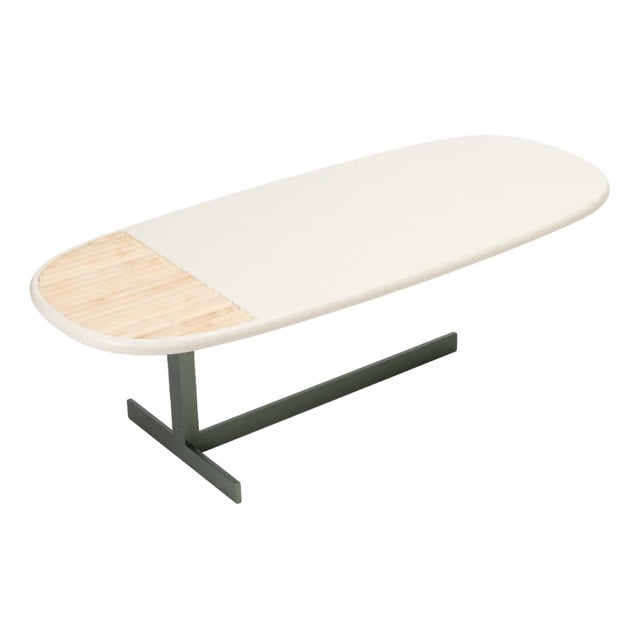 Naturae White Medium Table by Angelettiruzza Design from Bottega Intreccio For Sale