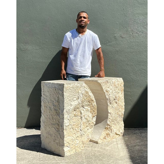 Late 20th Century Vintage Italian Tessellated Stone Dining Table Pedestal For Sale - Image 5 of 12