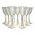 1950s Mid Century Cenedese Venetian Zanfirico Tall Goblets, Set of 12 For Sale