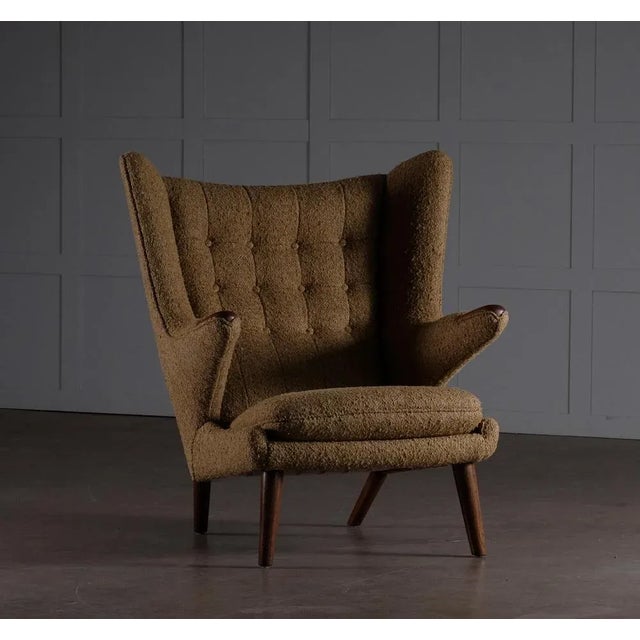 Papa Bear Chair attributed to Hans J. Wegner, 1950s For Sale - Image 6 of 10
