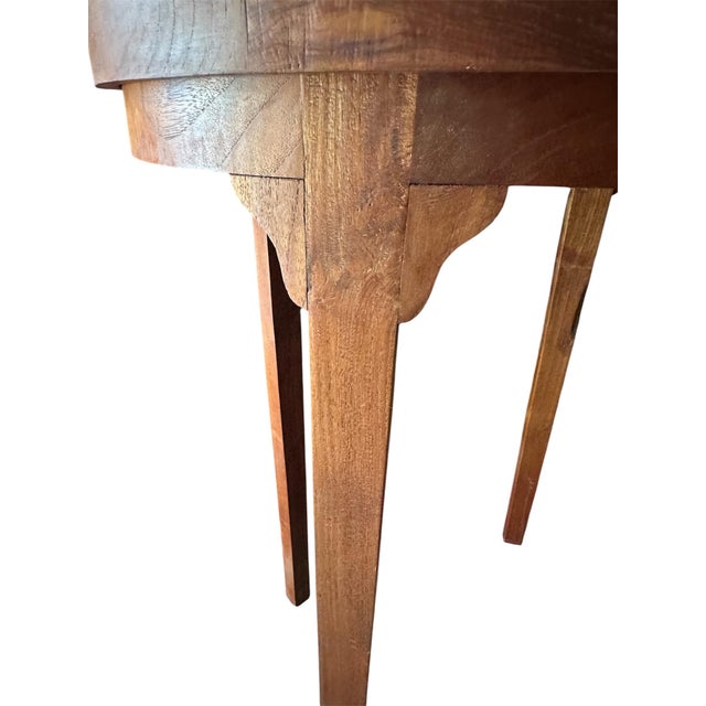 Vintage Teak Standing Butler Tray Side Table. For Sale In West Palm - Image 6 of 10