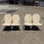 Vintage Rusty Art Deco Steel Metal Clam Shell Double Seat Porch Patio Loveseat Bench - a Pair. Circa Early 20th Century....