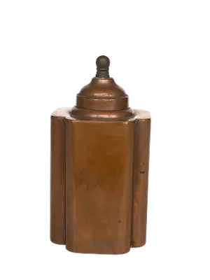 Early 20th Century Vintage Copper Tea Caddy Stash Box
