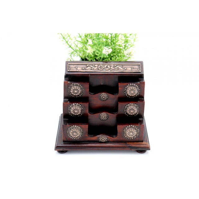 Palo Santo Wood Envelope Holder For Sale - Image 3 of 6