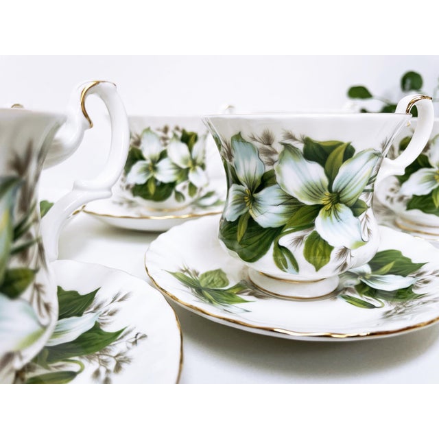 Vintage Trillium Set for Six People from Royal Albert, 1980s, Set of 12 For Sale - Image 17 of 18