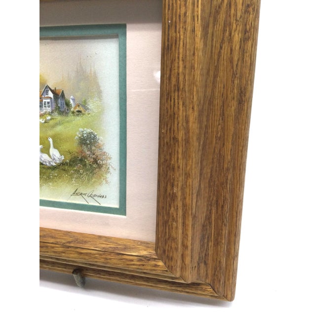 Andre Orpinas Print Heavily Framed With Oak and Glass For Sale - Image 10 of 10