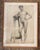 Drawing of a Naked Man in the Academic Hot Seat 1910 France For Sale - Image 9 of 12