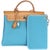Bleu Azteque Toile Vache Hunter Herbag Zip 31 PM PHW For Sale - Image 9 of 9