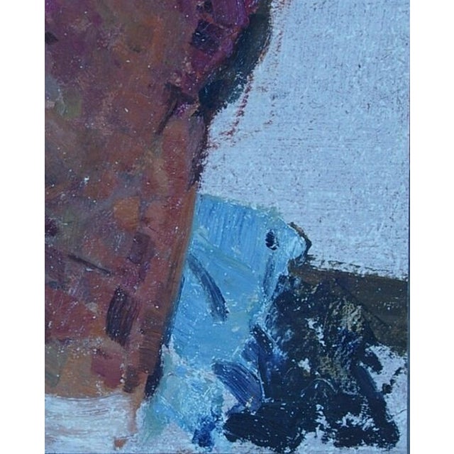 Soviet Man Portrait, Original Oil Painting, Ukrainian Artist, 1970s 30-24 For Sale - Image 6 of 6