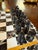 Italian Black and White Marble Chess Set, 1970s For Sale - Image 4 of 7