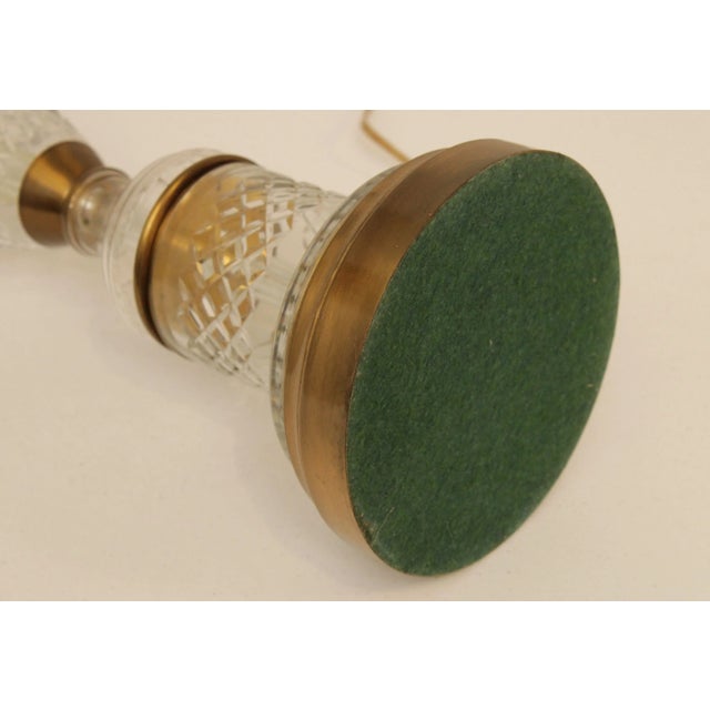 Vintage Etched Glass Lamp with Shade Chairish