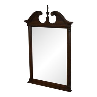 Vintage Jamestown Sterling Solid Cherry Beveled Wall Mirror For Sale