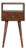 Mini Chestnut Nightstand With Shelf For Sale