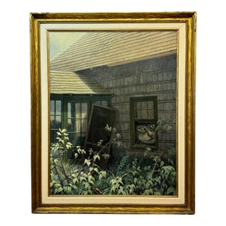 R. Hoag Oil on Canvas 1979 For Sale