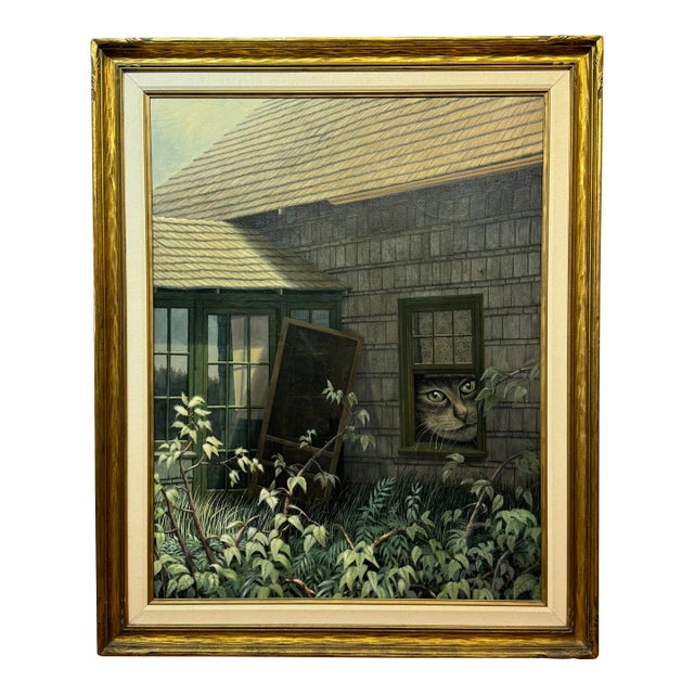 R. Hoag Oil on Canvas 1979 For Sale