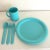 1980s Vintage Modern Pastel Melamine Dinnnerware - 20 Pieces For Sale - Image 4 of 7