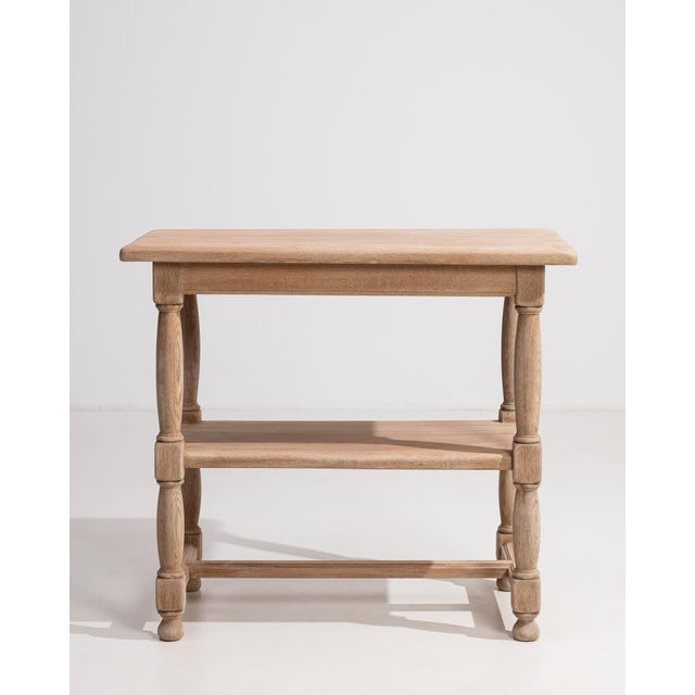 Oak Console Table With Turned Legs France Early 1900s For Sale In Greensboro - Image 6 of 12