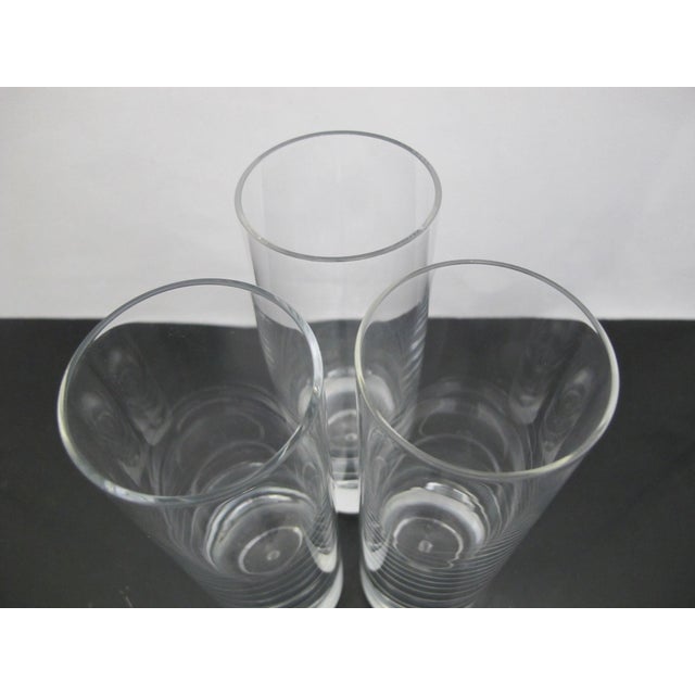 Mid 20th Century Kosta Boda Clear Pippi Suspended Bubble 6 7/8" Skinny Tumbler Glass Set of 3 For Sale - Image 5 of 6