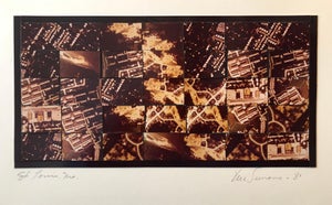 Vera Simons, St Louis MO Photo Mosaic Collage Aerial Photograph, Female Aviator Feminist Art, 1981