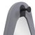 Saldar Gray Teardrop Contemporary Mirror with Black Metal Hook For Sale In Chicago - Image 6 of 11