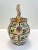 French Country Italian Clay Worked Floral Water Jug For Sale - Image 3 of 6