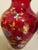 Vintage Norleans Ruby Red W/ Butterflies & Flowers 10" Vase For Sale In Dallas - Image 6 of 6