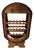 Rustic Freestanding Mexican Barrel-Style Wooden Wine Rack and Glass Holder, 1980 For Sale