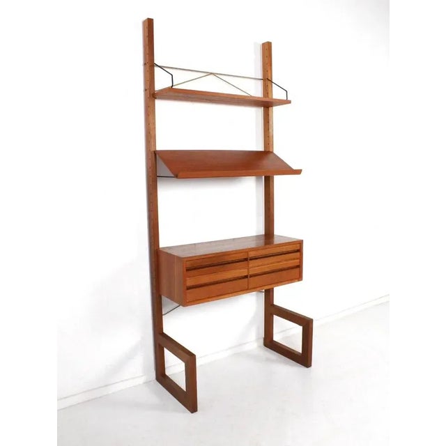 Free Standing Wall Unit Royal System by Poul Cadovius for Cado, Denmark, 1960s For Sale - Image 6 of 7