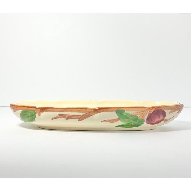 Ceramic 1970s Franciscan “Apple” 3-Piece Dinnerware Serving Hostess Set, Serving Bowl & Relish For Sale - Image 7 of 9