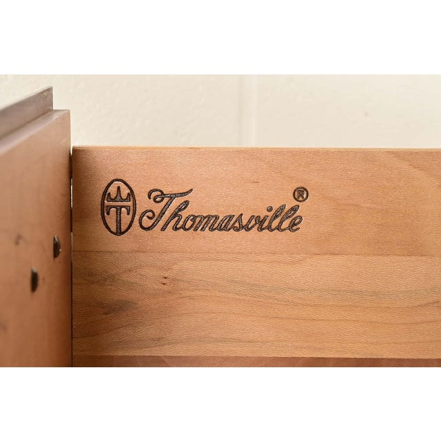 Thomasville Georgian Carved Cherry Wood Highboy Dresser, Circa 1980s For Sale - Image 10 of 15