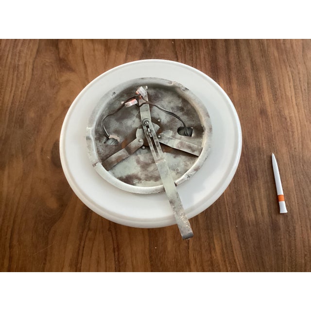 Gispen Glass Ceiling Lamp from Gispen, 1950s For Sale - Image 4 of 6