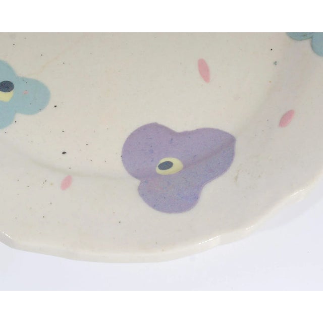 Studio Pottery Postmodern Plates Signed by Artist Madeline Kaczmarczyk For Sale In Indianapolis - Image 6 of 10