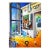 Ferjo, Grand Window, Huge Original Painting on Canvas, Signed, Surrealism, 70 X 50 In. For Sale