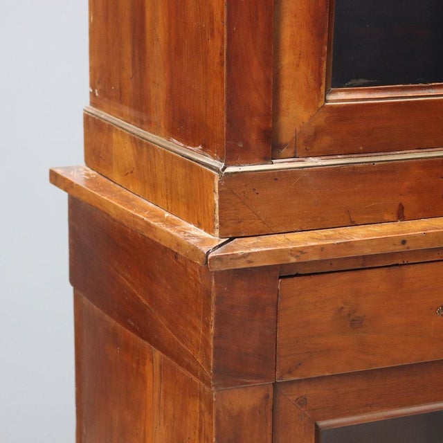 Wood Empire Walnut Display Cabinet For Sale - Image 7 of 12
