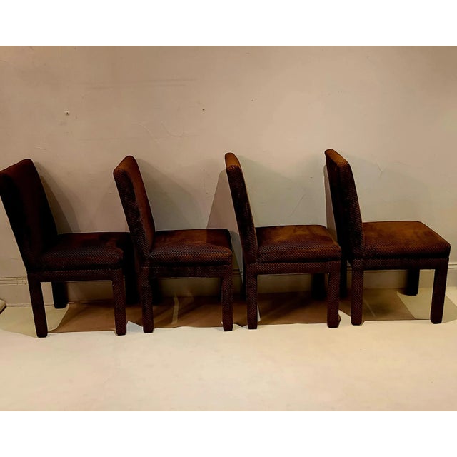 Wood Milo Baughman Parsons Dining Chairs. Set of 6 For Sale - Image 7 of 11