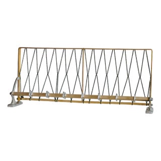 Industrial Coat Rack in Aluminum For Sale