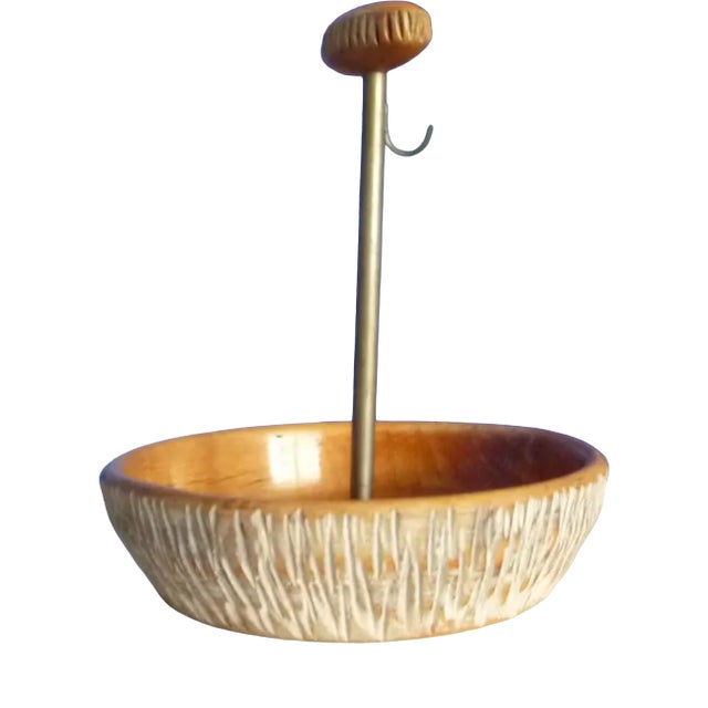 Carved Bowl by Aldo Tura for Macablo, 1950s For Sale
