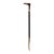 Vintage Long Shoe Horn With Sculptural Brass Leg Handle & Wood Shaft For Sale