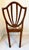Brown Baker Historic Charleston Collection Set of Eight Carved Shield-Back Chairs Excellent Mint Condition Late 20th Century For Sale - Image 8 of 18