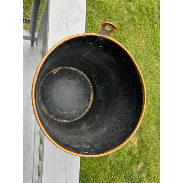 Copper Late 19th / Early 20th C. Copper Fireplace Scuttle / Bucket For Sale - Image 8 of 9