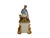 Antique Carl Thieme Dresden Porcelain Mantel Clock Figural Pastoral Woman Lamb Made in Germany 1890s-1900s. Approx. 11...